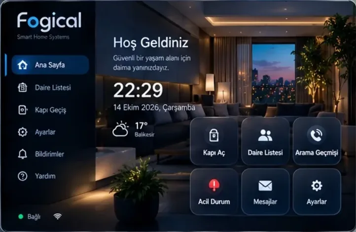Fogical daire tableti ana ekranı